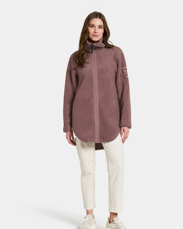 Didriksons Umi 3 Womens Full Zip Fleece - Faded Wine J05