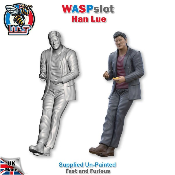 MCSlots Han Lue Fast and Furious Unpainted Figure 1:24 Scale Wasp HL 24