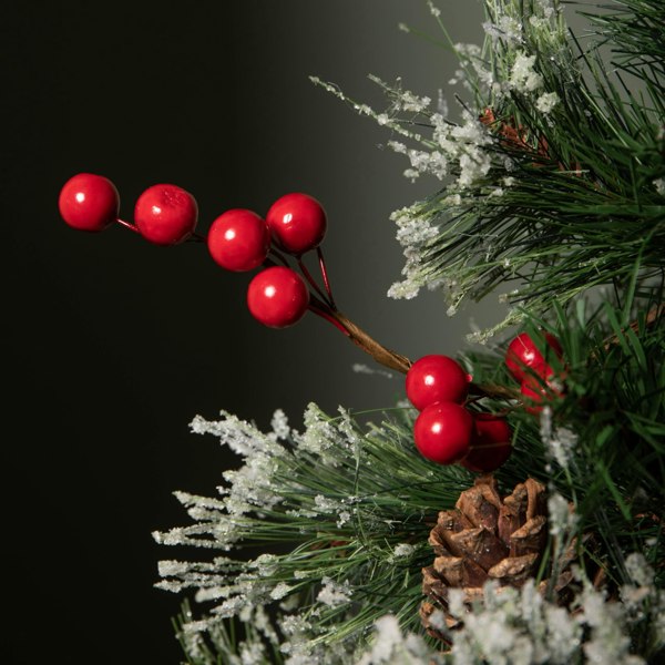Samuel Alexander Ipswich mini tree frosted berries- pinecones indoor