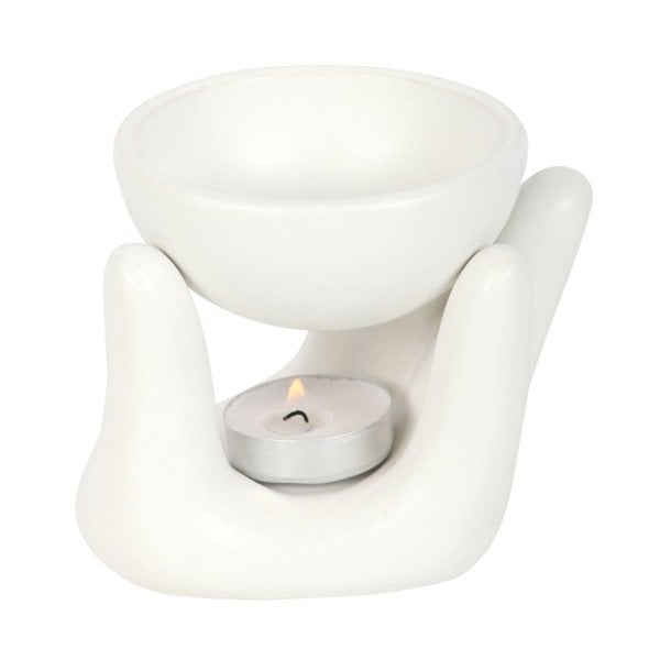 Serano White Hand Ceramic Oil Burner
