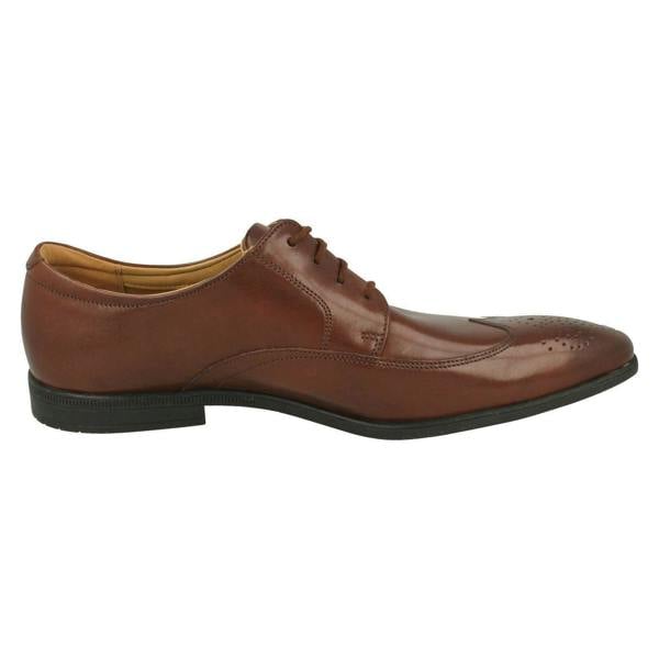 Clarks Mens Clarks Brogue Detailed Shoes Bampton Wing