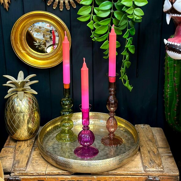Love Frankie Neon Pink & Orange Candle