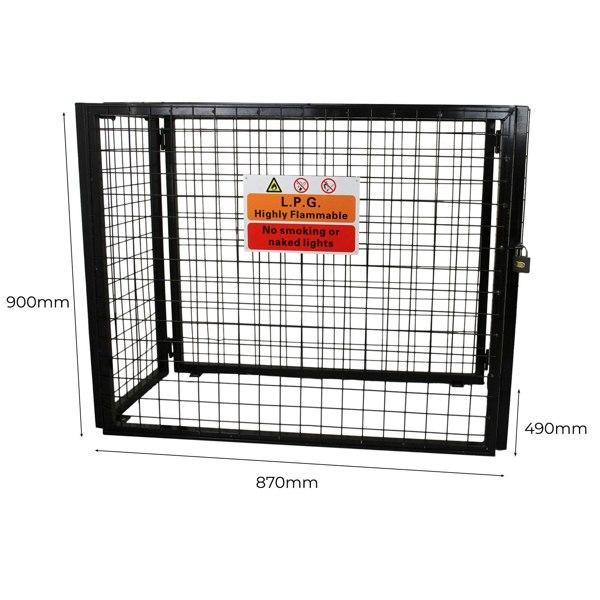 Monstershop Gas Bottle Mesh Cage 900mm