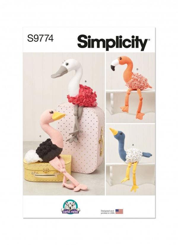 Simplicity Sewing Pattern 9774, Toys One Size - Intermediate