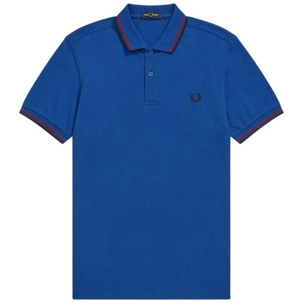 Fred Perry Twin Tipped Collar M3600 M17 Polo Shirt - Blue