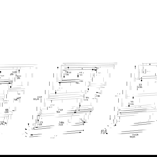 Furniture To Go Wensley 3 Door 1 Drawer Sideboard in Light Grey and Oak