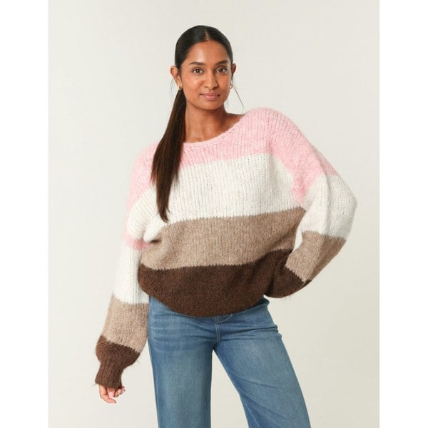 Blue Vanilla Multi Stripe Knit Jumper