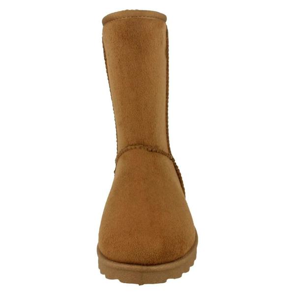 Spot On Girls Spot On Mid Leg Faux Fur Fleece Lined Boots