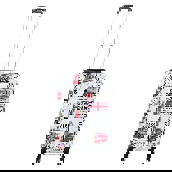 Snowball Hard Shell Expandable Luggage London City Print Suitcase