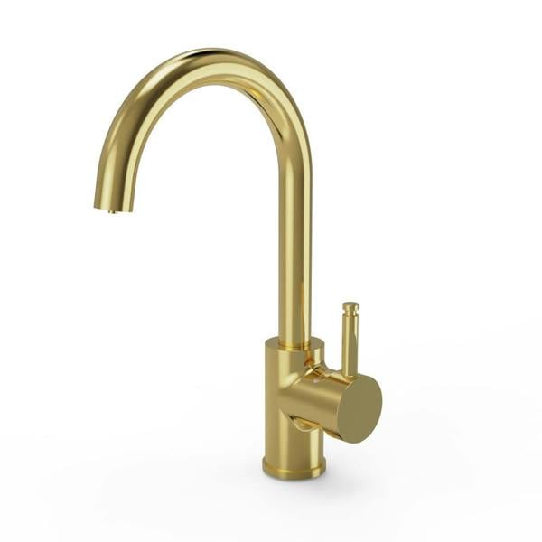 Flode Solo | Single Lever 3 in 1 Instant Boiling Tap | Brushed Gold Finish