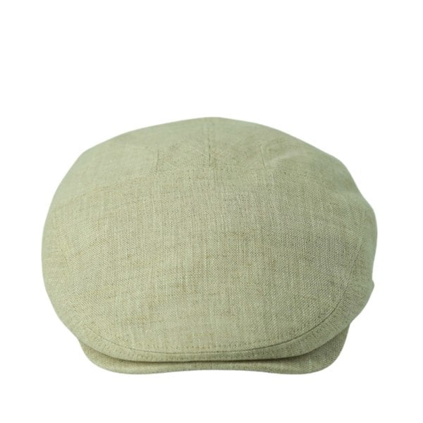 Gamble & Gunn Goodwood Baird McNutt Cream Irish Linen Flat Cap