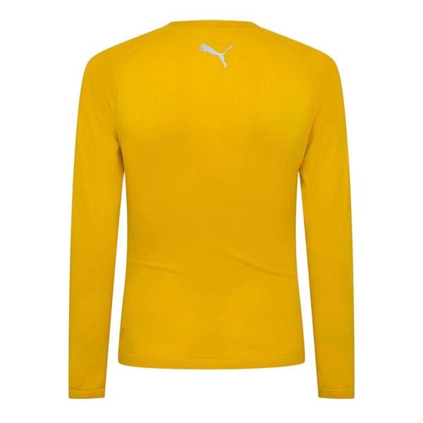 Puma Mens Performance Plain Vent Athletic Shirt - Yellow - 