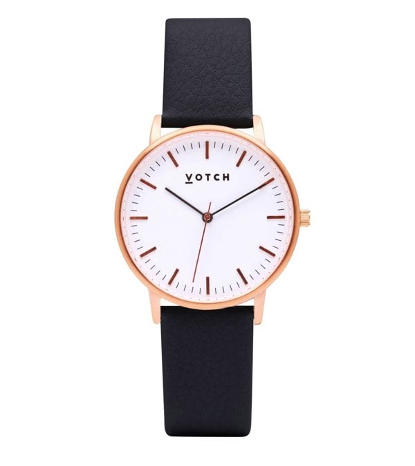 Votch Rose Gold & Black Watch | Moment