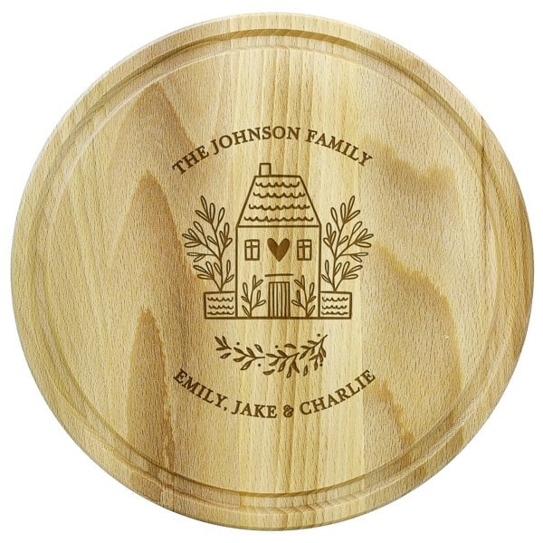 Personalised Memento Company Personalised HOME Round Chopping Board