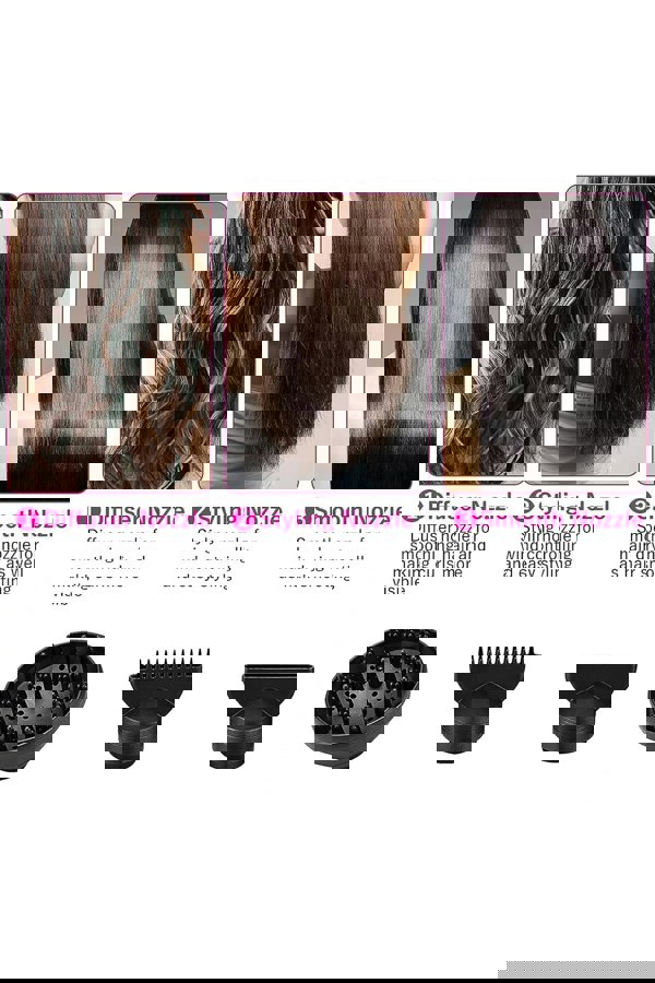 Living and Home Ionic Hair Dryer with  3 Heating & Cold Settings Blow Dryer