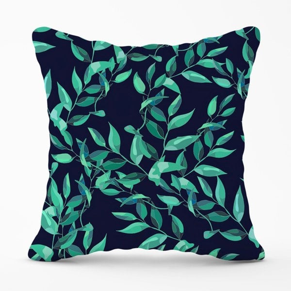 Warren Reed Delicate Green Foliage Cushions