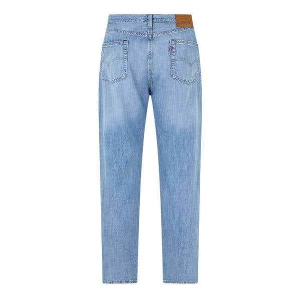 Levis Mens 555 Cotton Denim Relaxed Fit Jeans - Linen Blue - 