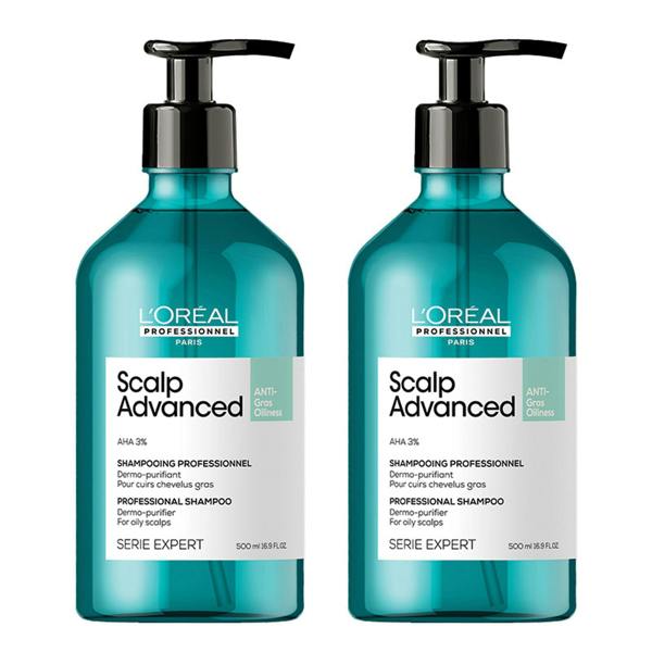 L'Oréal Professionnel&nbsp; Serie Expert Scalp Advanced Anti-Oiliness Dermo-Purifier Shampoo Double Duo