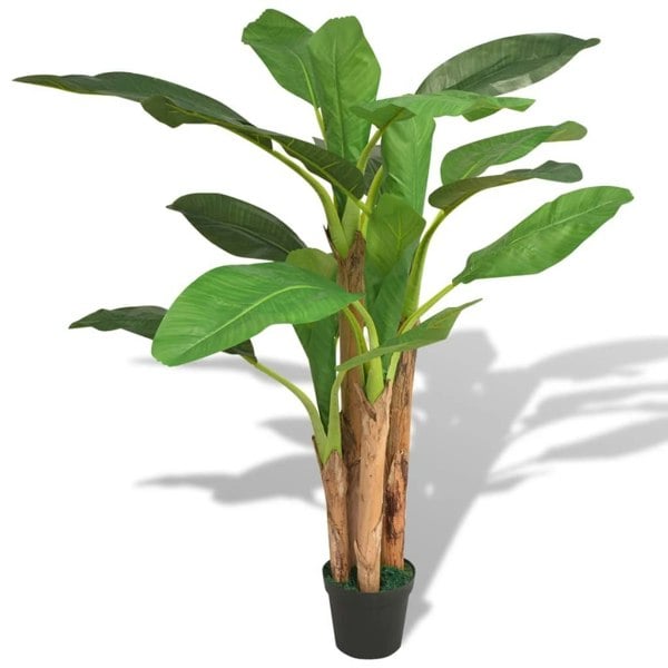 Berkfield Artificial Banana Tree Plant with Pot 175 cm Green