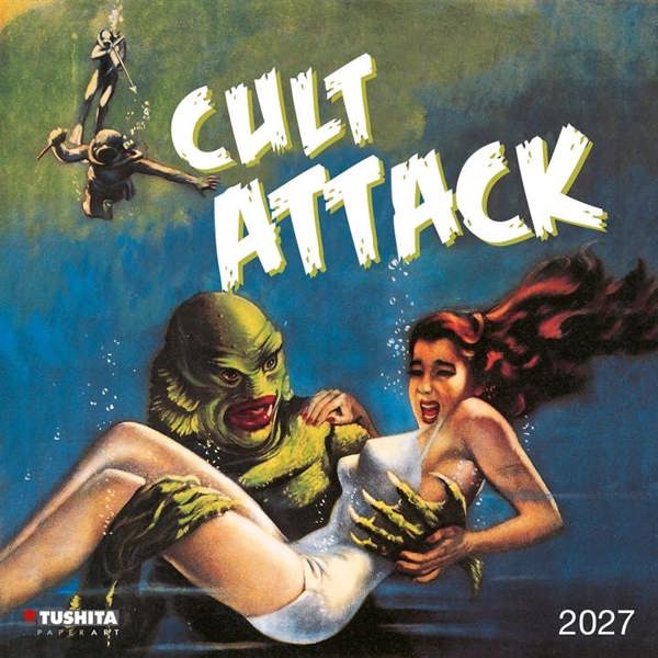 Cult Attack Calendar 2027, Wall Calendars, Month To View, Entertainment, Gift
