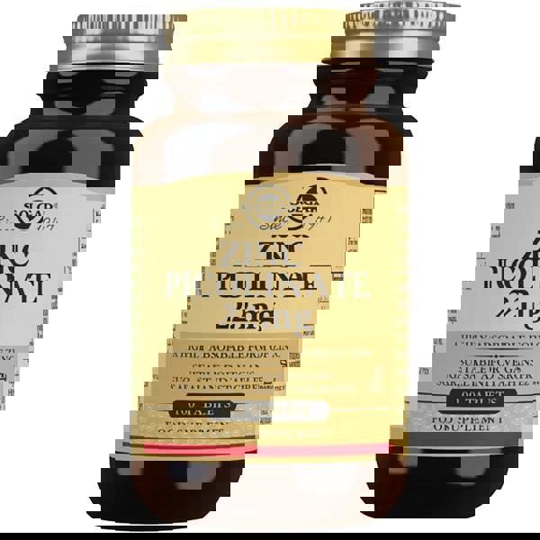 Solgar Minerals Zinc Picolinate 22mg Tablets x 100