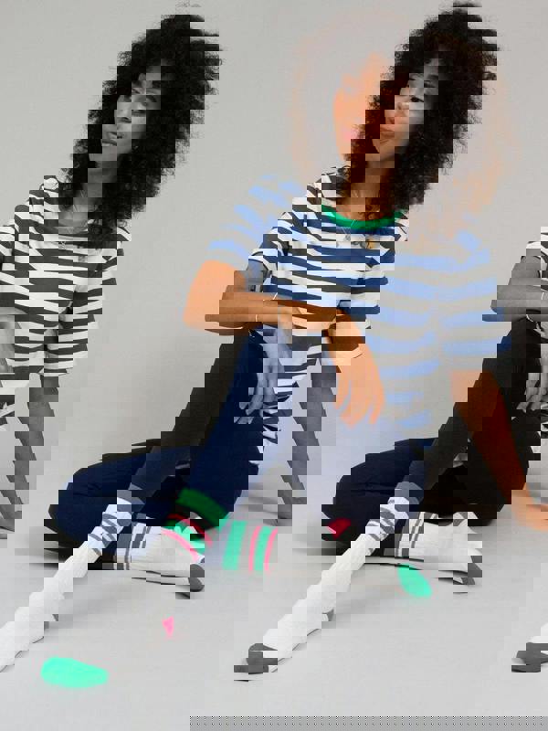 Kite Womens Organic Stripy Sports Socks