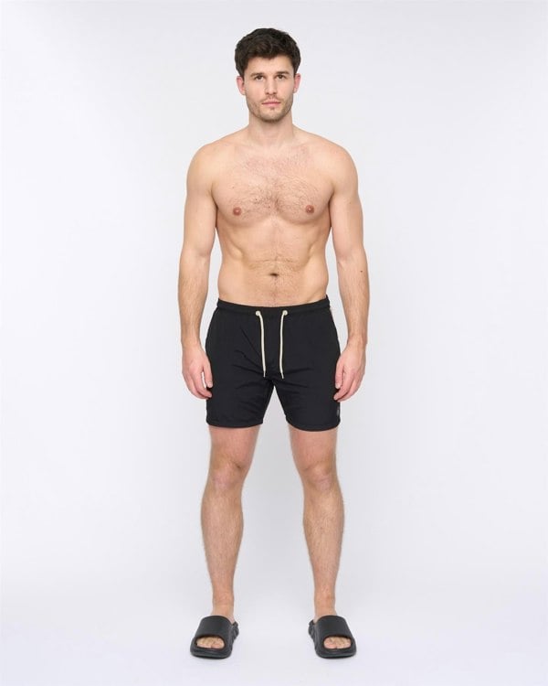 Duck and Cover Gathport Swim Shorts Black
