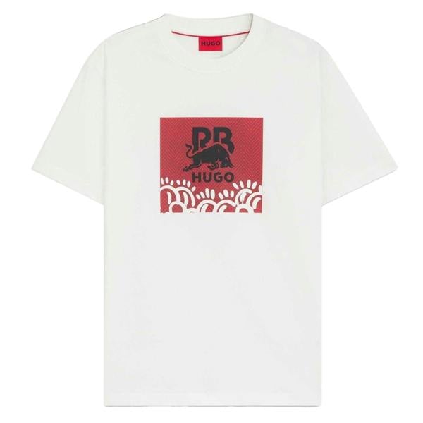 Hugo Mens Red Bull Crew Neck T-Shirt - White - 