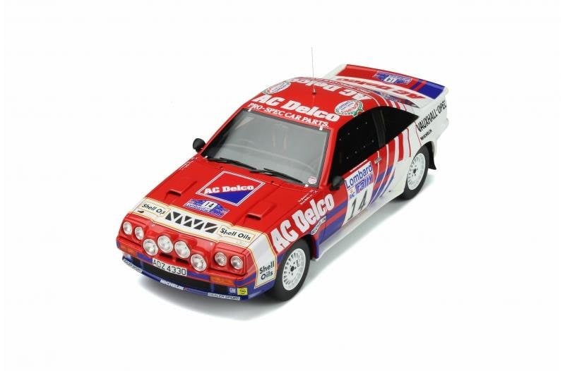 1985 opel manta r #14 red white blue 1:18 scale otto mobile ot932