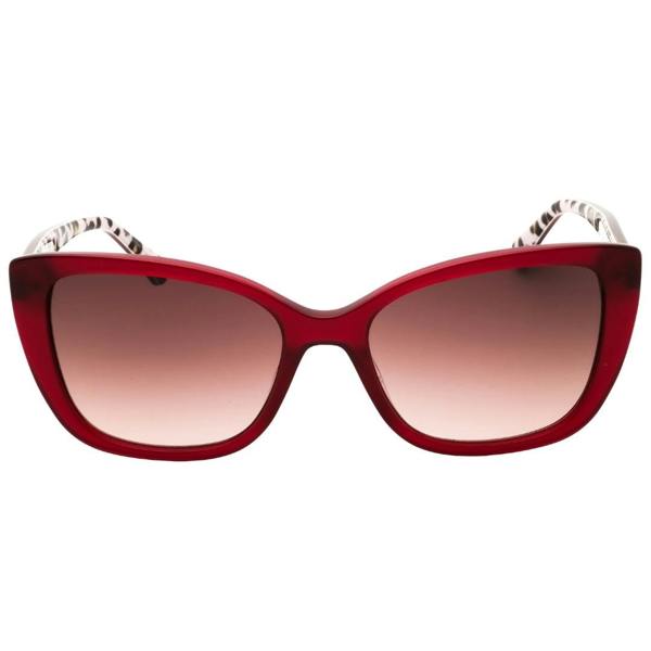 Moschino Love Mol073/S 0Wgx Ha Carmine Red/Brown Gradient Sunglasses Female 54X18X140 One Size