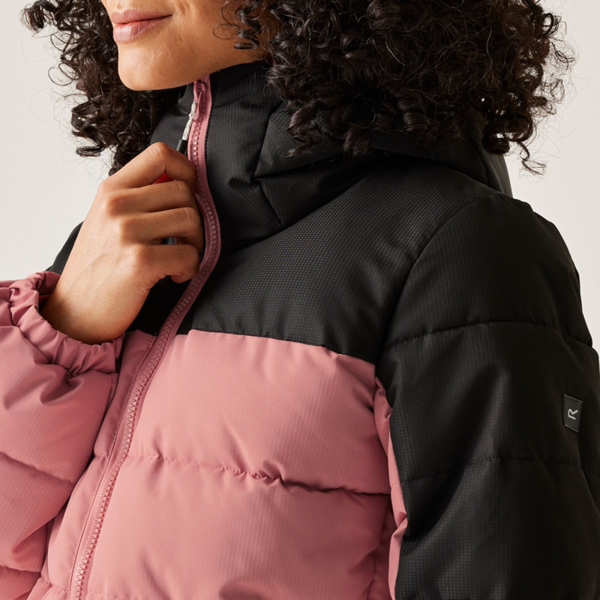 Regatta Womens Aldthorn Quilted Jacket - Dusty Rose/Black