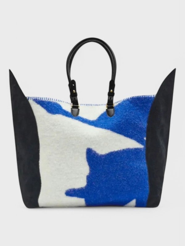 Burberry Large Shield Tote Bag Blue White - Supplied FashionBurberry