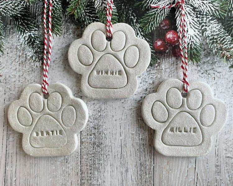 Personalised Pet Christmas Decoration - detail view