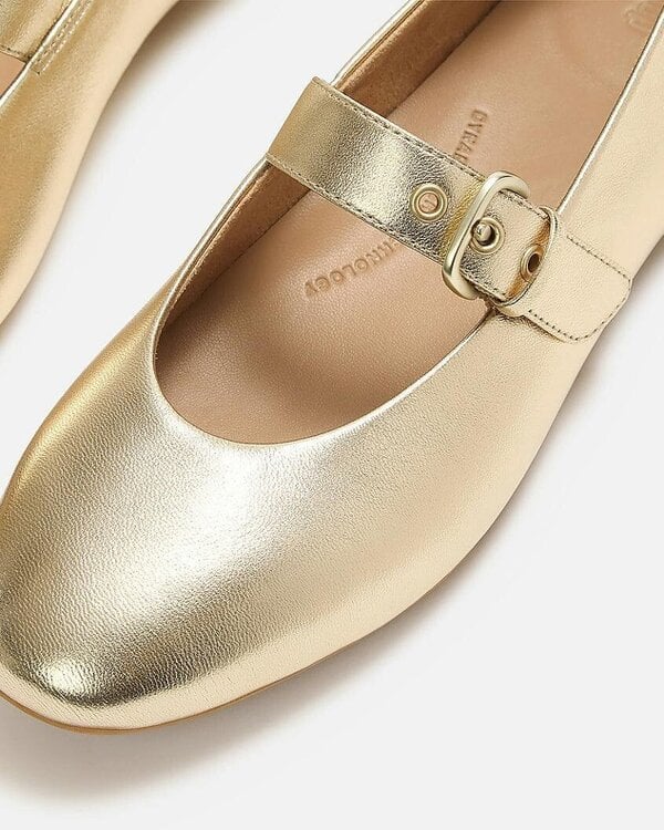 FitFlop Delicato Womens Leather Mary Jane Shoes - Platino 675