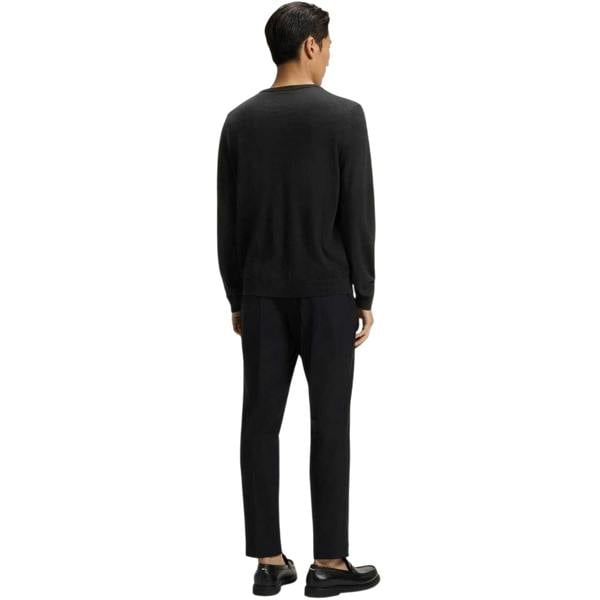 Boss Mens Knitted Regular Formal Pullover - Black - 