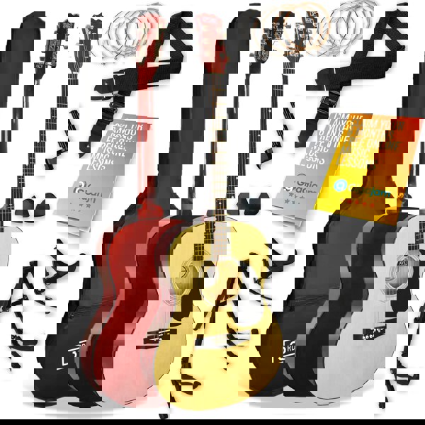 3rd Avenue Full Size Acoustic Guitar Premium Pack Blueburst Acoustic Guitars#Colour_Natural