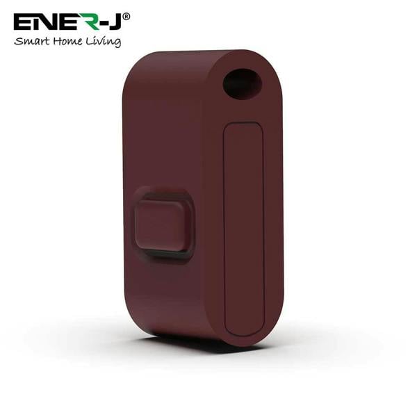 ENER-J Mini FOB Wireless Switch 1 Gang, Black  for ECO RANGE + 500W RF Receiver