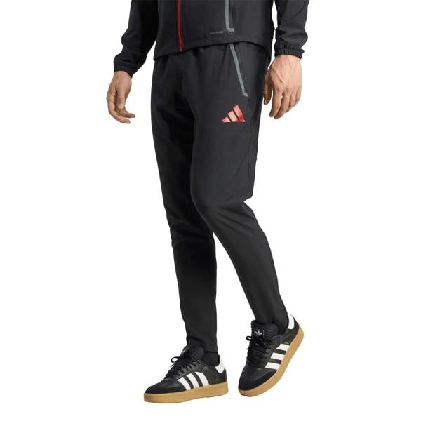 Adidas Mens 2025/2026 Liverpool FC Tracksuit Bottoms - Black/Red - 