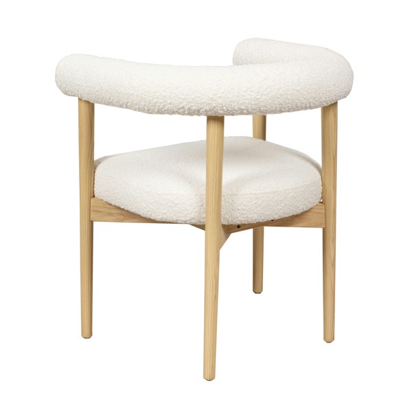 Furniture Edit Spara Cream Boucle Dining Chair