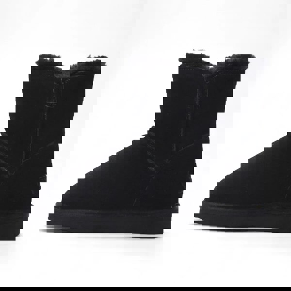 Leather Company Alpine - Women's Sheepskin Suede Winter Slip-On Boots