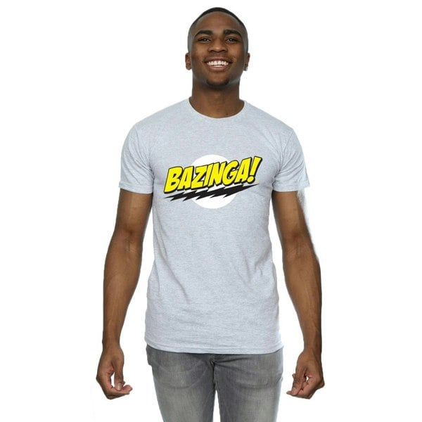 The Big Bang Theory Mens Bazinga Cotton T-Shirt - Sports Grey