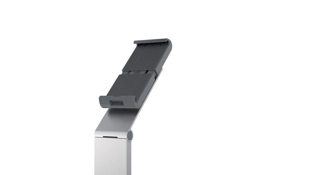 Durable Aluminium Tablet Holder iPad Floor Exhibition Stand | Rotates & Locks