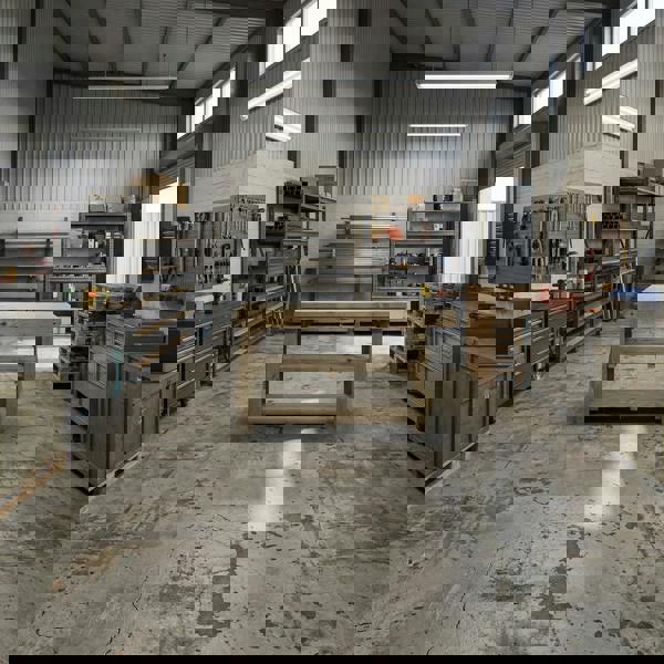 Arbor Garden Solutions Indoor/outdoor workbench, pressure treated bench with double shelf