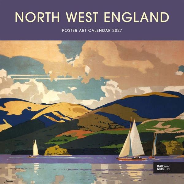 National Railway Museum, North West England Poster Art Calendar 2027, Wall Calendars, Month To View, Travel, Gift