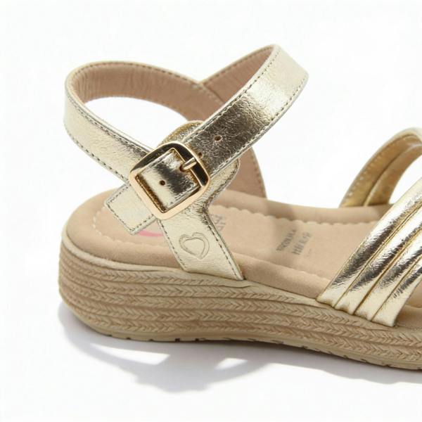 Heavenly Feet Heavenly Feet SYMPHONY Womens Ankle Strap Sandals Gold
