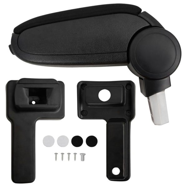 Berkfield Car Armrest Black 14.5x32x(27-46) cm ABS