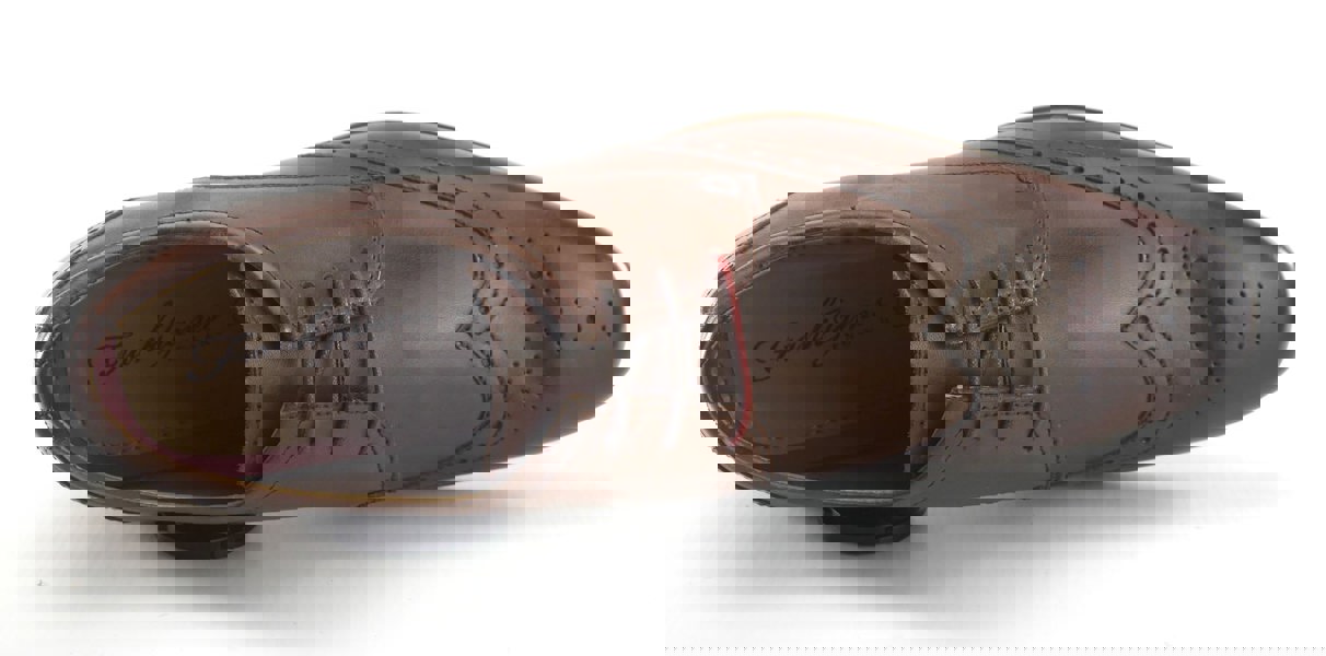 Frank James Clapham Mens Leather Brogue Lace Up Formal Shoes