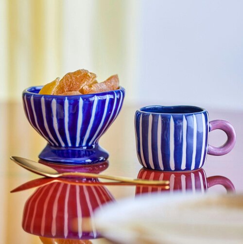Love Frankie Dinky Indigo Stoneware Bowl