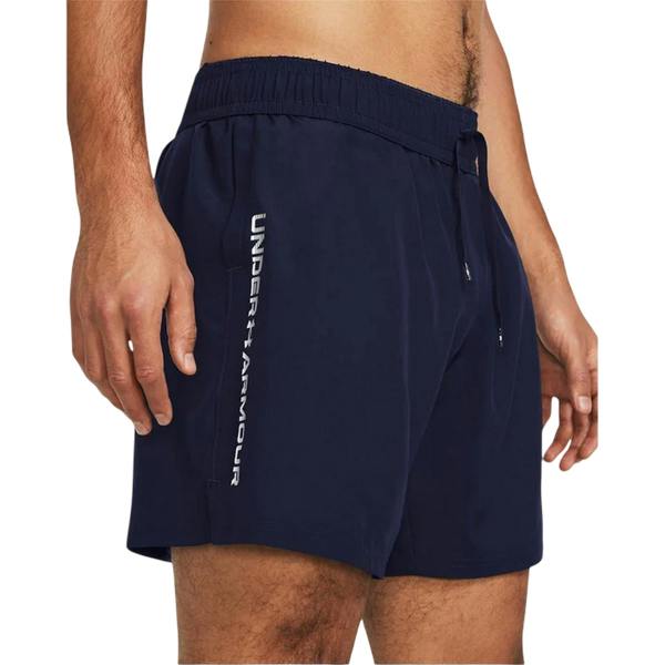 Under Armour Mens Wordmarks Woven Tech Shorts - Academy Blue/White - 