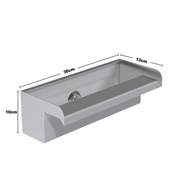 30cm Back Entry Stainless Steel Water Blade Fountains Living and Home